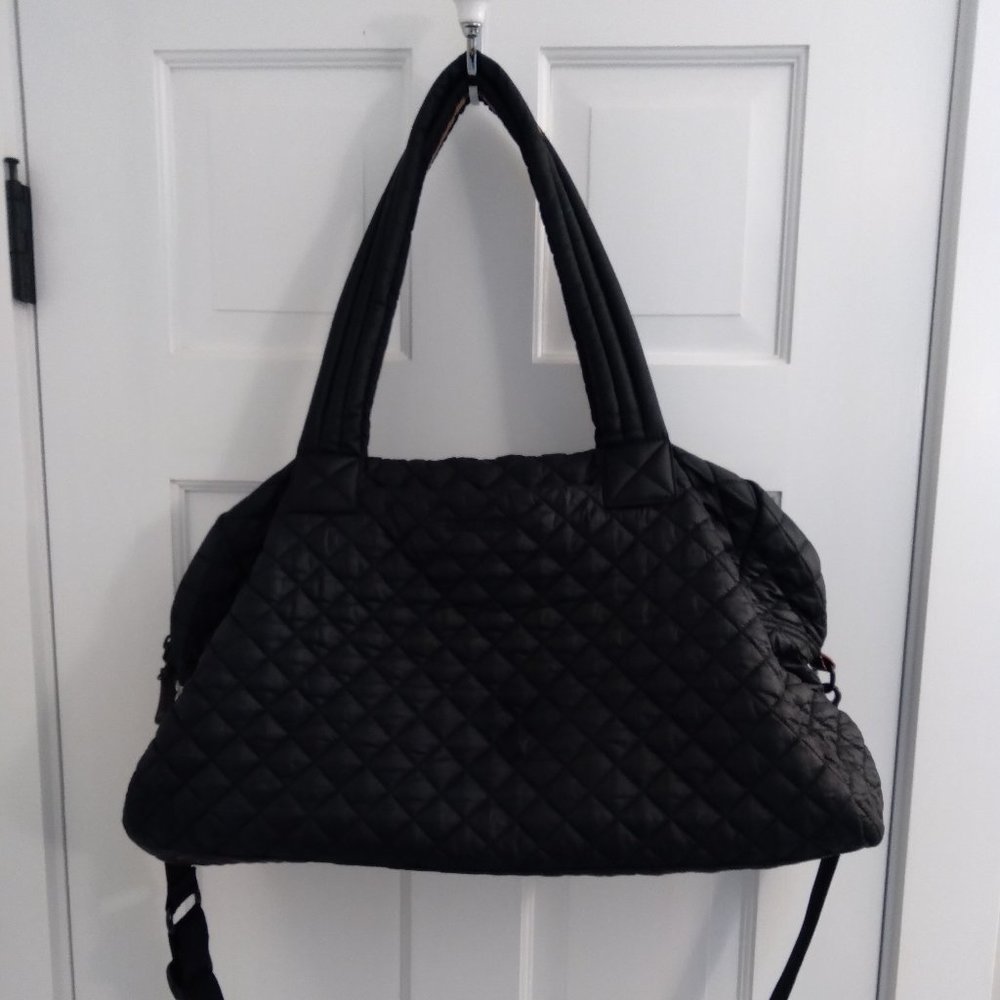 MZ Wallace Black Oxford Travel Jim Bag -  Like New